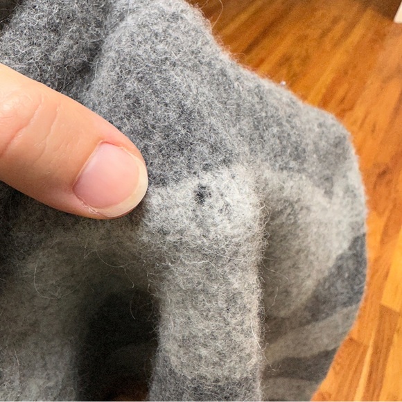 Horny Toad Heartfelt Gray Striped Wool Blend Sweater Jacket Women’s Size S - Picture 12 of 12